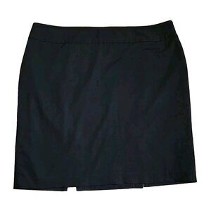 LIZ CLAIBORNE Solid All Black Zip Up Pencil Skirt Womens Plus Size 18W